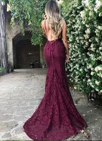 maroon tight prom dress
