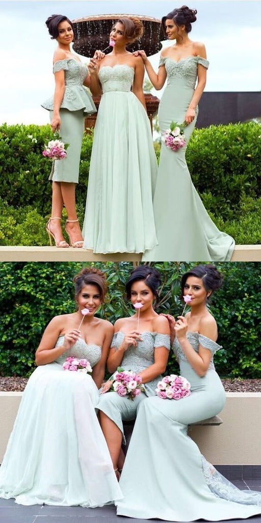 Stylish Sage Green Mismatched Bridesmaid Dresses Different Style Bridesmaid Dresses711086 4994