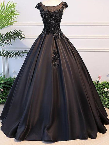 75 Long Black Poofy Prom Dresses
