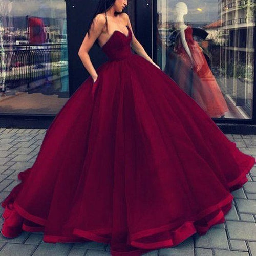 maroon ball gown Big sale - OFF 66%