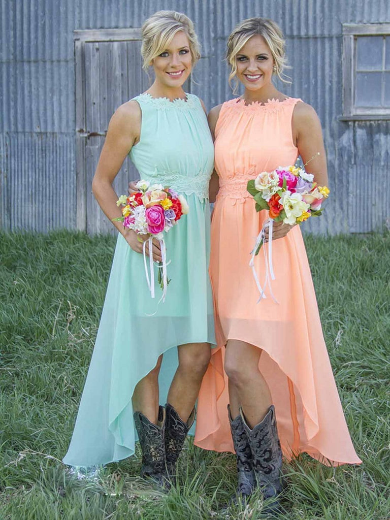 country-rustic-hi-low-bridesmaid-dresses-with-cowboy-boots-fs090