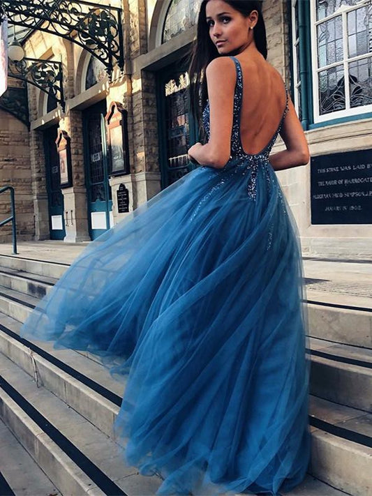 Viniodress Strapless Dusty Blue Tulle Sweet 16 Ball Gowns Wedding Dresses 231064 Custom Colors / US14