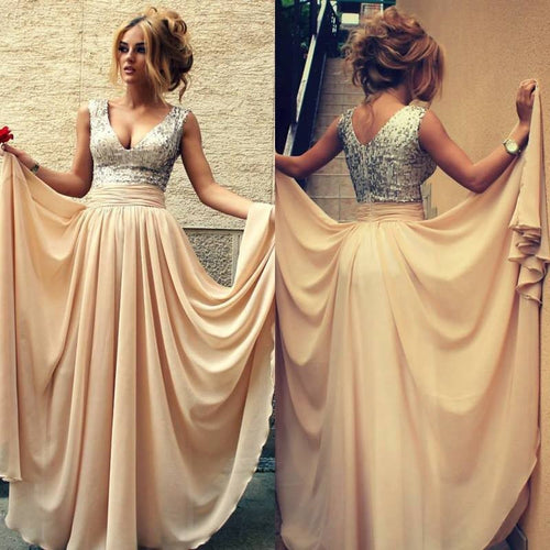 glitter top bridesmaid dress