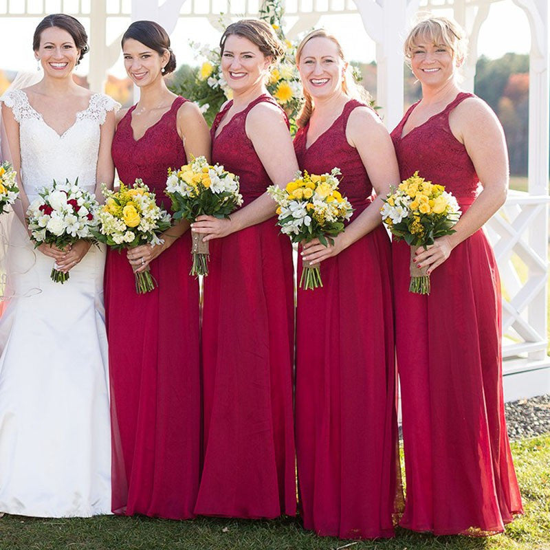 Bridesmaid Dresses Burgundy Burgundy Bridesmaid Dresses Long