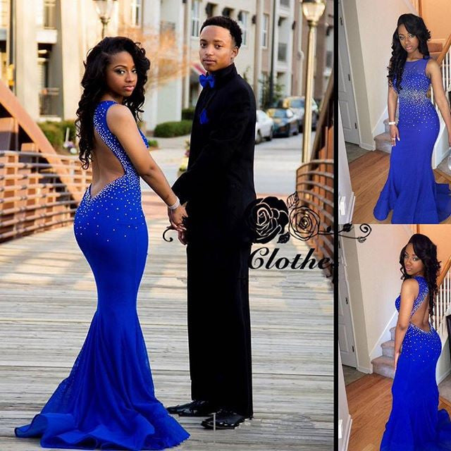 girls blue prom dresses