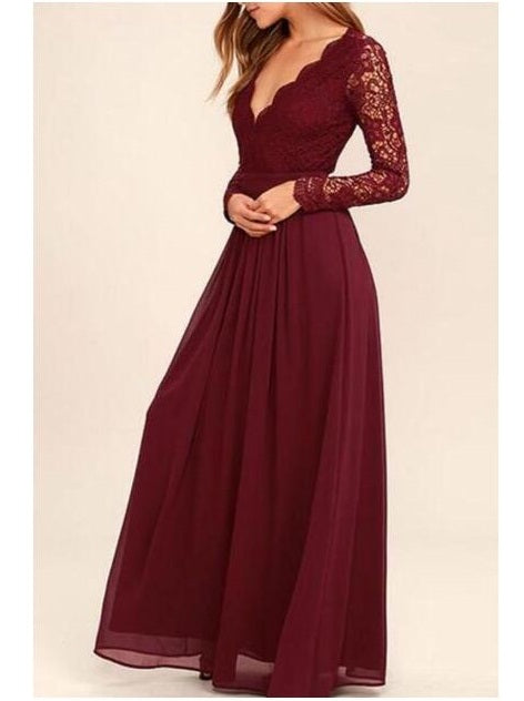 modest bridesmaid dresses burgundy