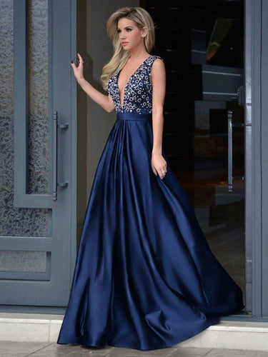 navy blue flowy dress