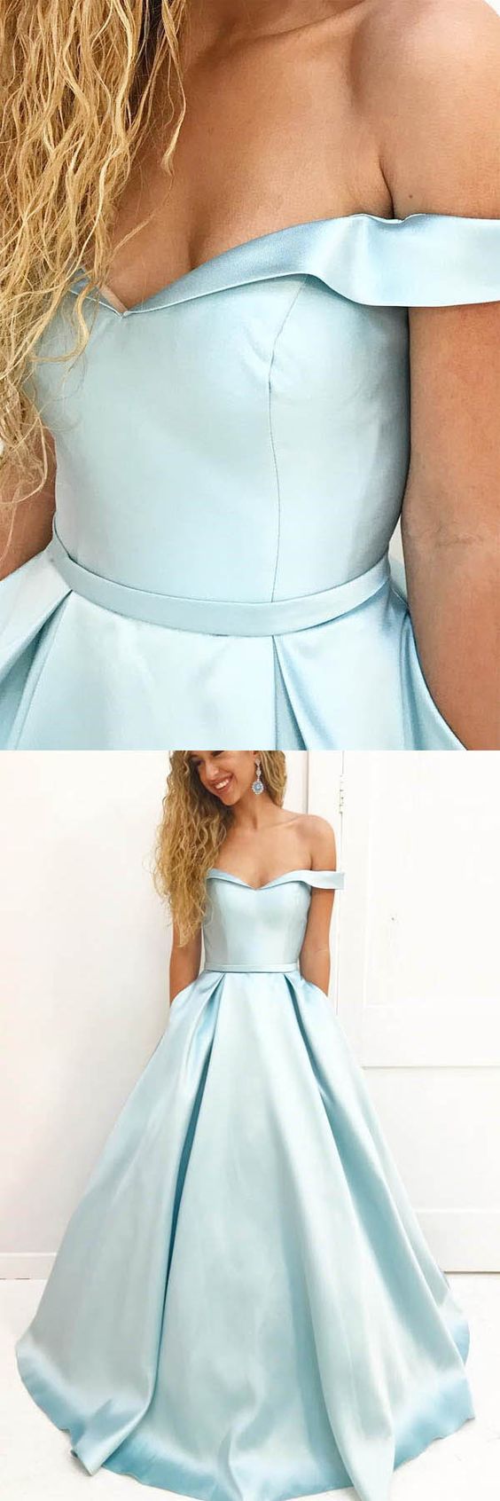 pale blue ball gown