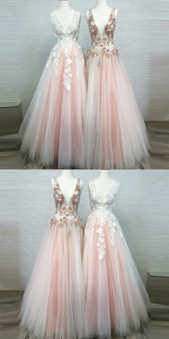 Pale Pink Tulle 2021 New Arrival Blush Pink Prom Dress Occasion Party Dress Gdc1179 