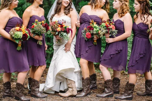 country western bridesmaid dresses 