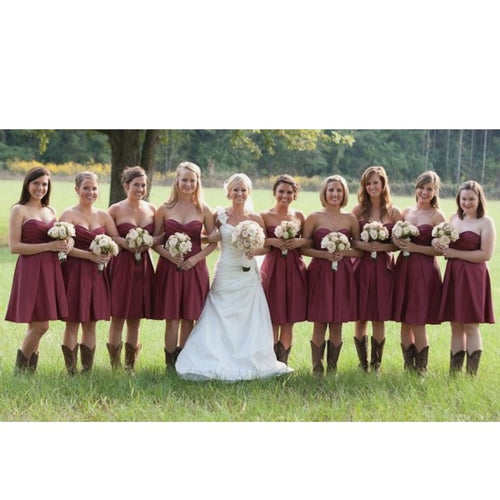 cowgirl wedding bridesmaid dresses