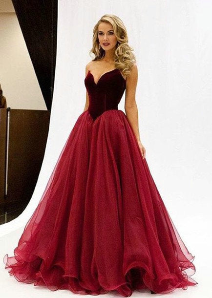 red princess dress prom