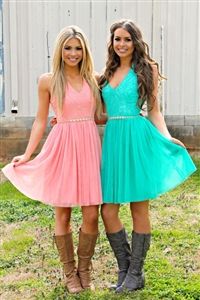 dresses with cowgirl boots