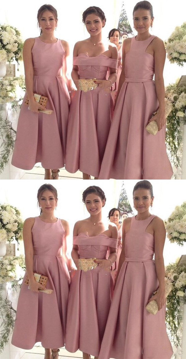 vintage blush pink bridesmaid dresses