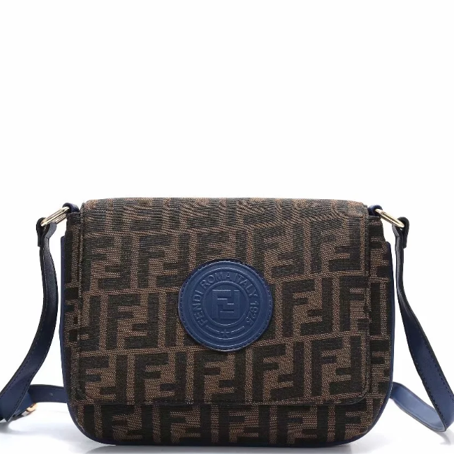 Fendi Women Leather Zipper Shopping Crossbody Shoulder Bag Satchel