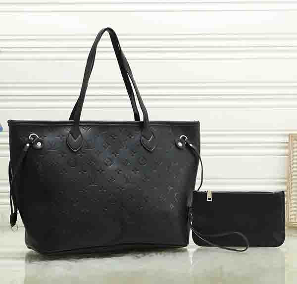 Louis Vuitton LV  Women Leather Zipper Shopping Shoulder Bag Han