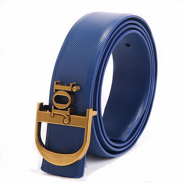 Dior simple retro men's and women's wild letter buckle belt