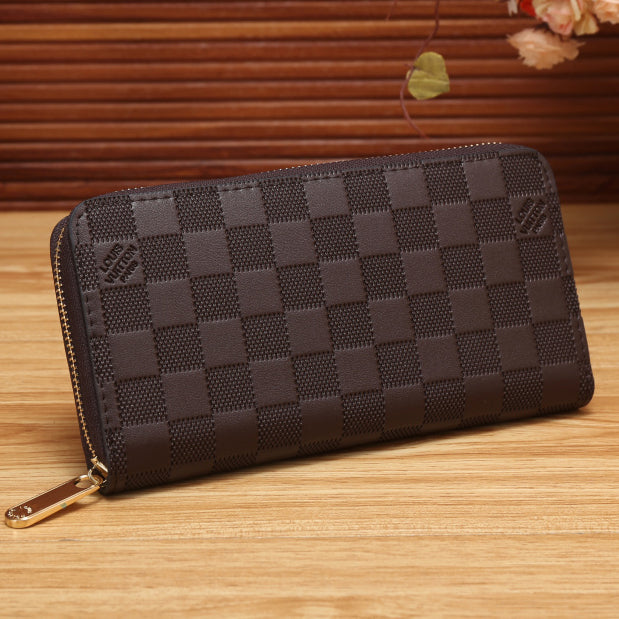 LV Louis Vuitton Women Shopping Fashion Leather Zipper Wallet Purse