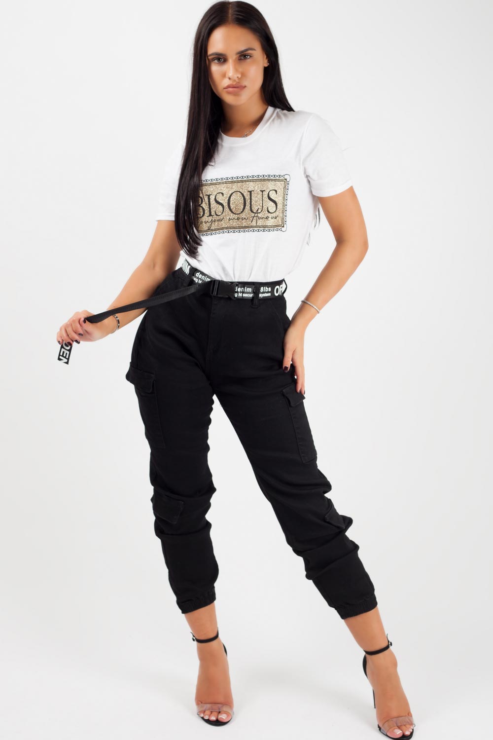 black cargo pants womens