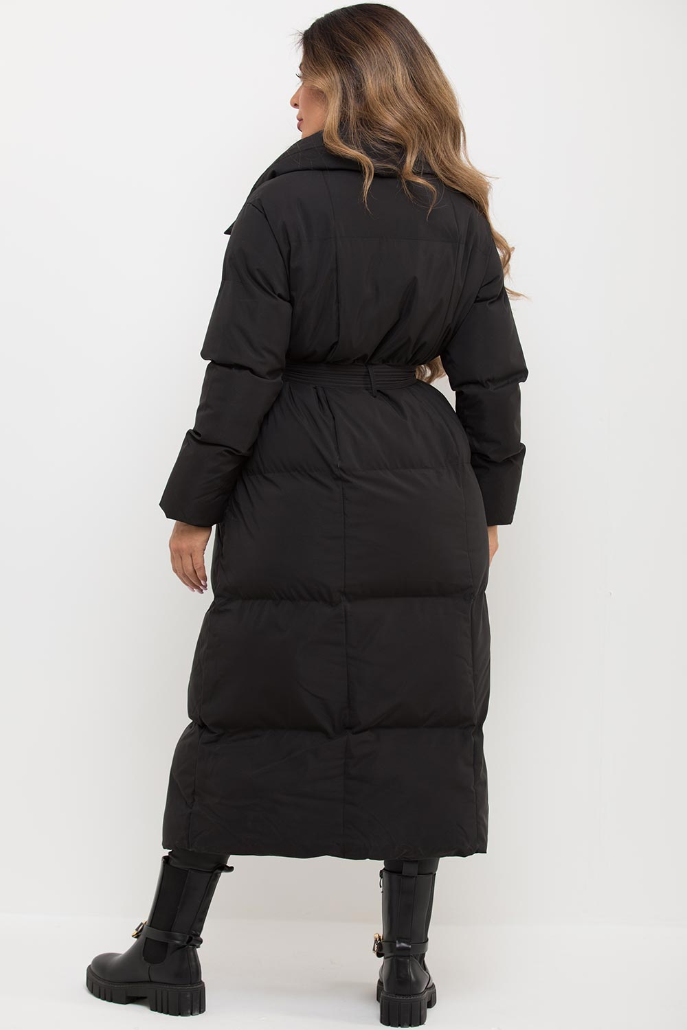 Womens Longline Duvet Puffer Coat Black – Styledup.co.uk