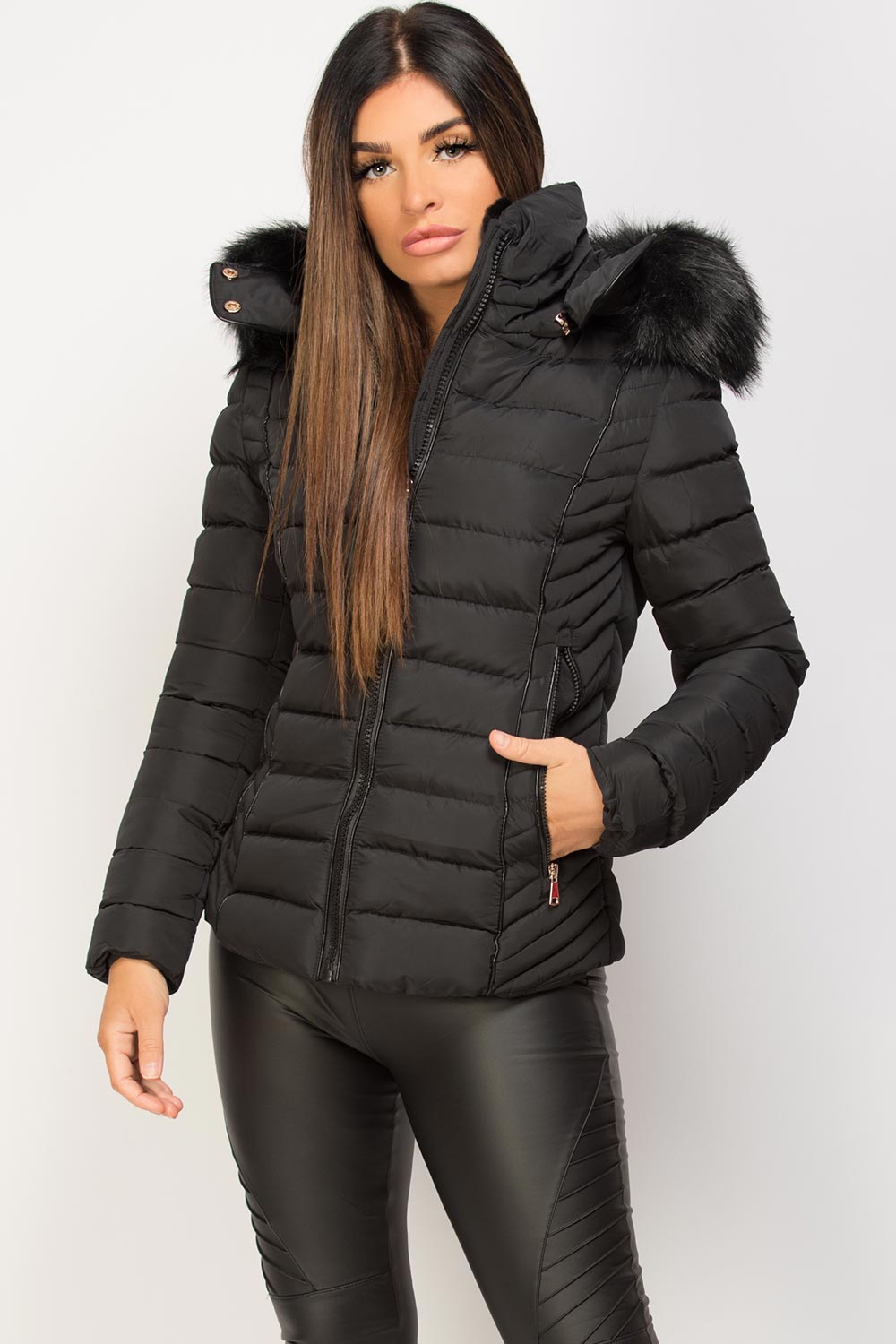 womens-black-puffer-jacket-with-faux-fur-hood-and-quilted-detail