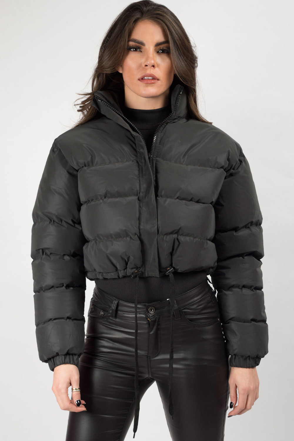 Grey Reflective Puffer Jacket – Styledup.co.uk