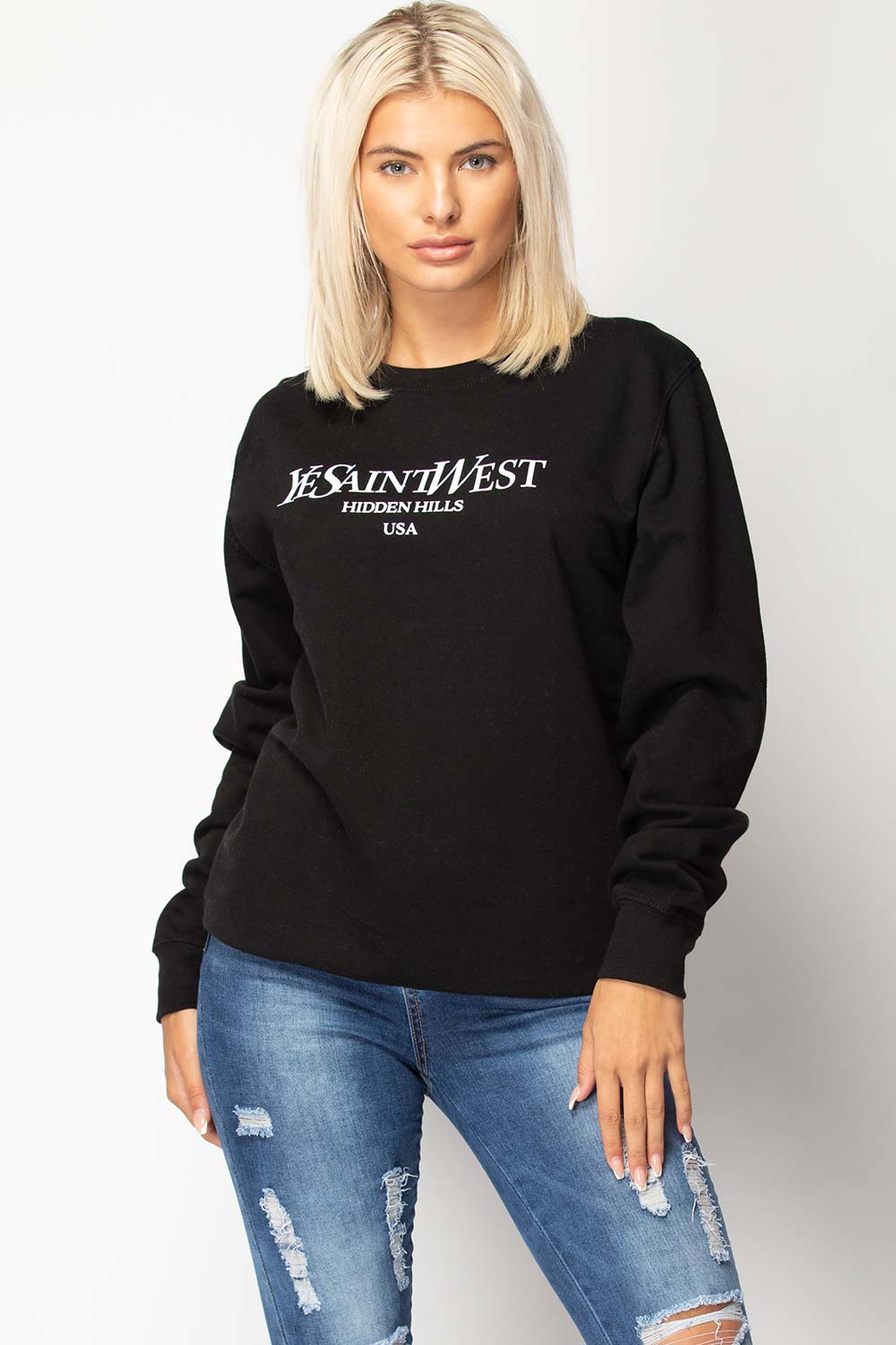 Slogan Oversized Sweatshirt 2024