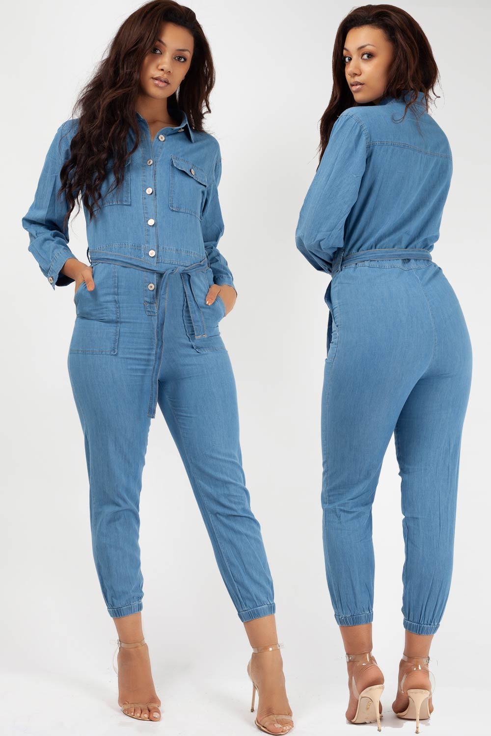 Long Sleeve Denim Boiler Suit – Styledup.co.uk