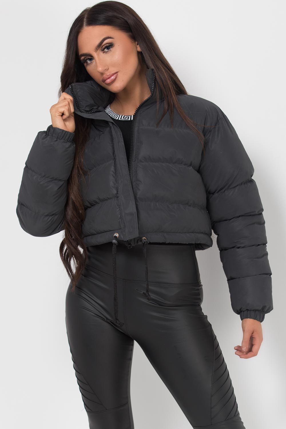 puffer cropped jacket