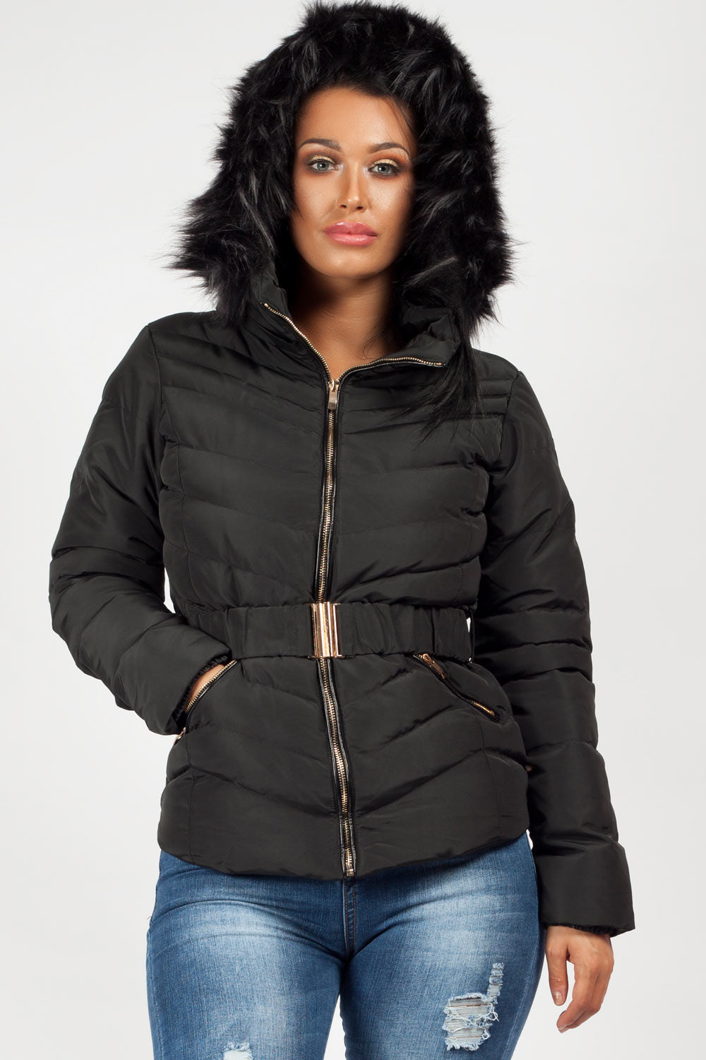 zara black hooded jacket