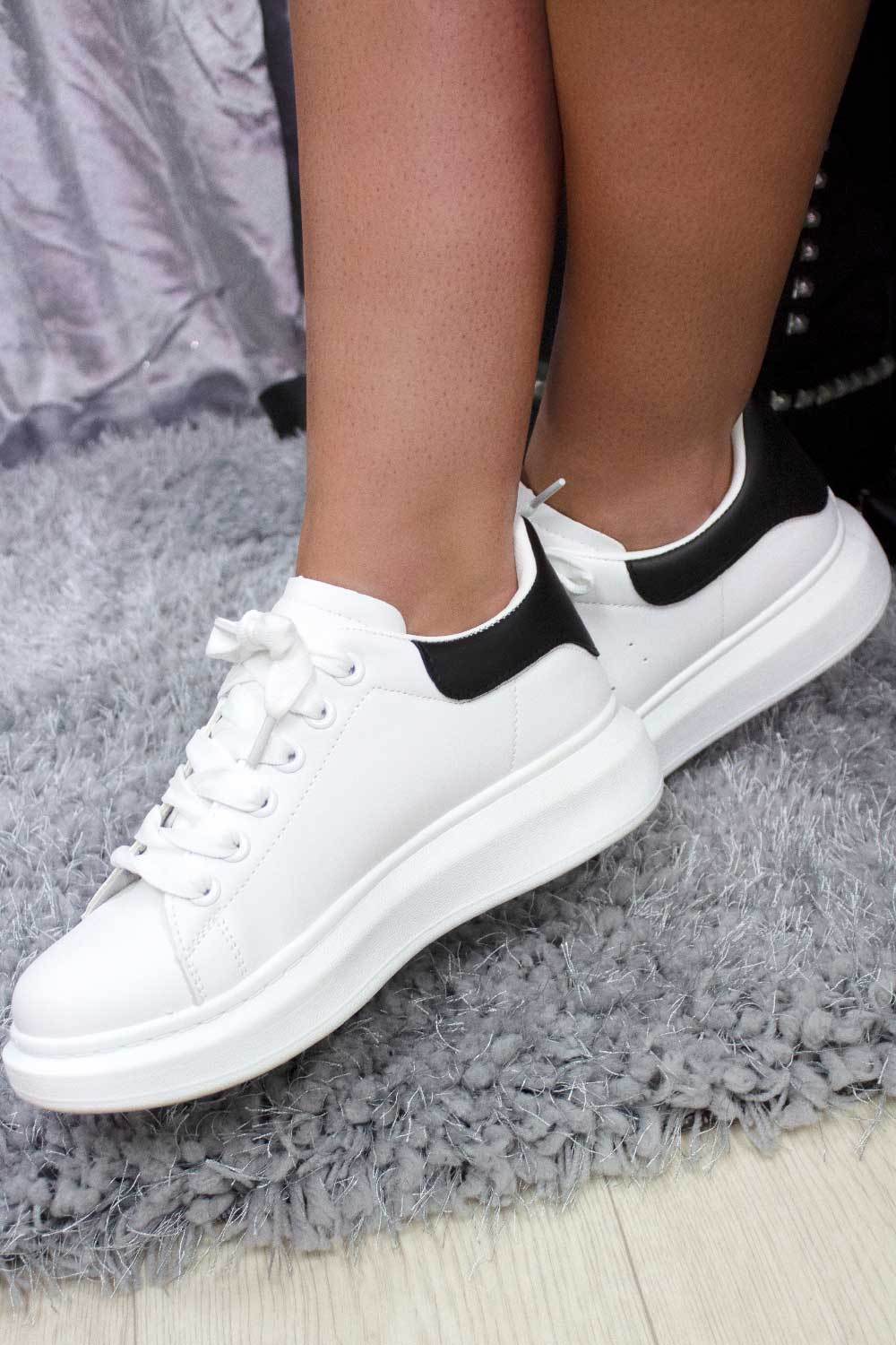 chunky trainers womens white