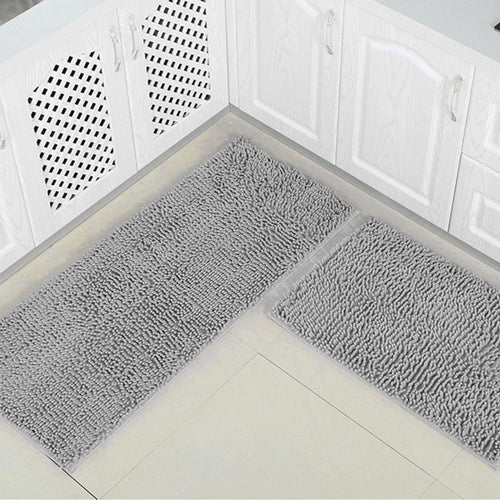 Bath Mat Chenille Non Slip Absorbent Shaggy Rug for Floor Clean SP