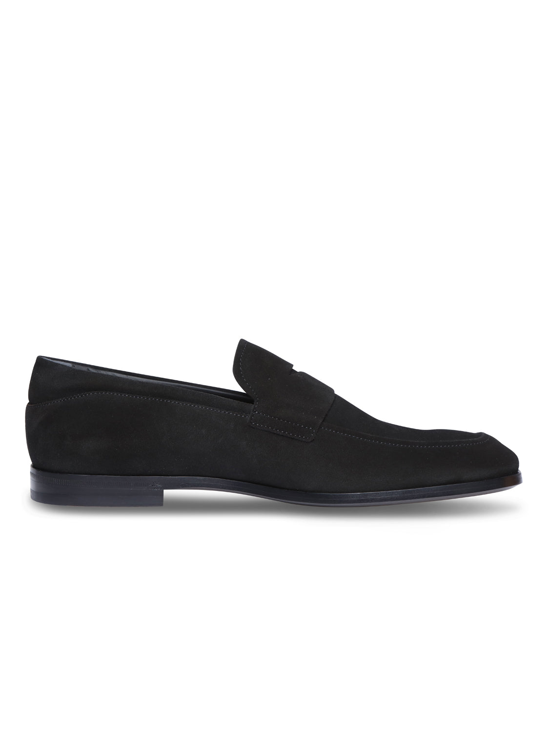 tod's black suede loafers