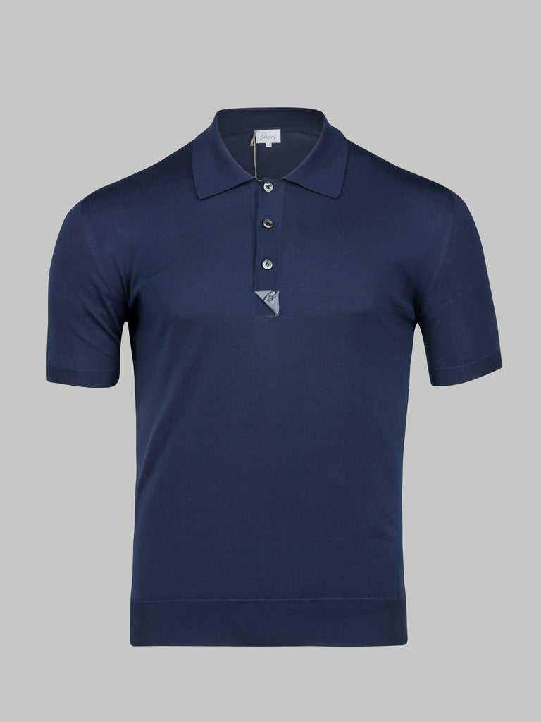 Brioni Branded Polo (Navy) | Union 22