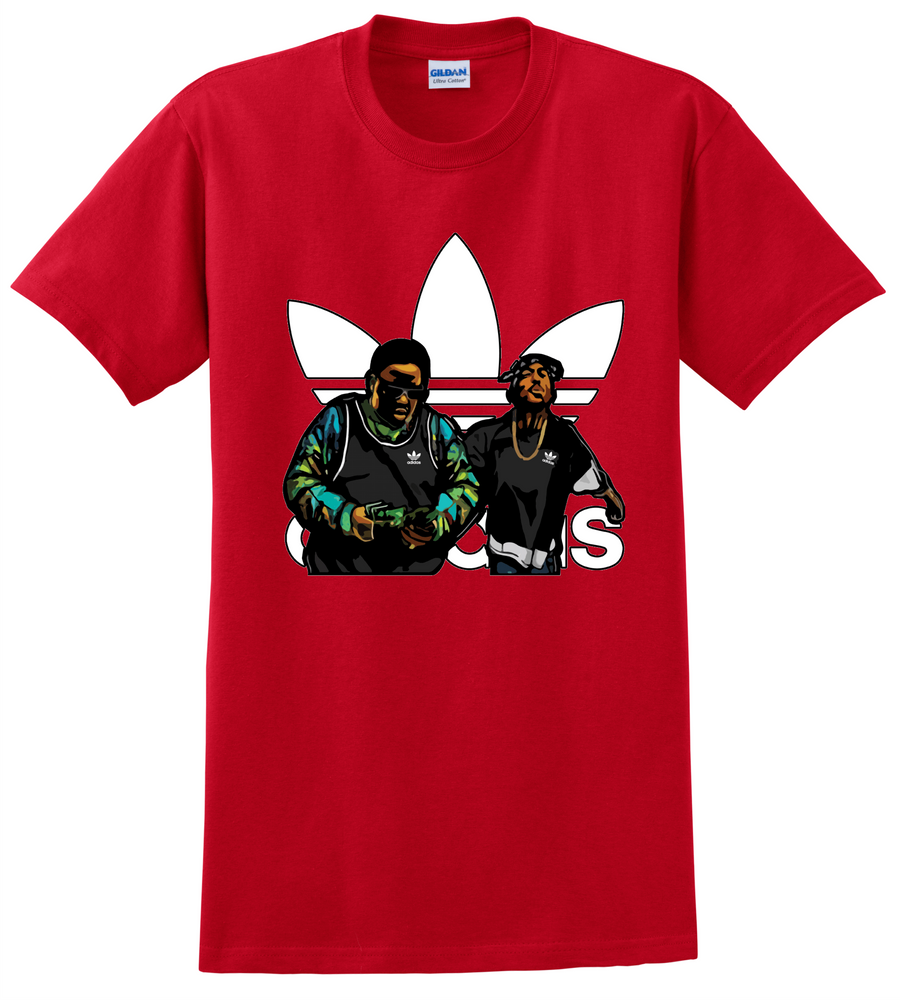 black and red tupac shirt