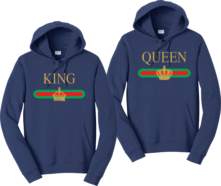 gucci king and queen hoodies