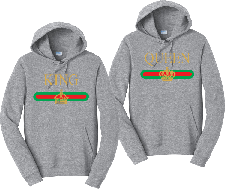 gucci king and queen hoodies