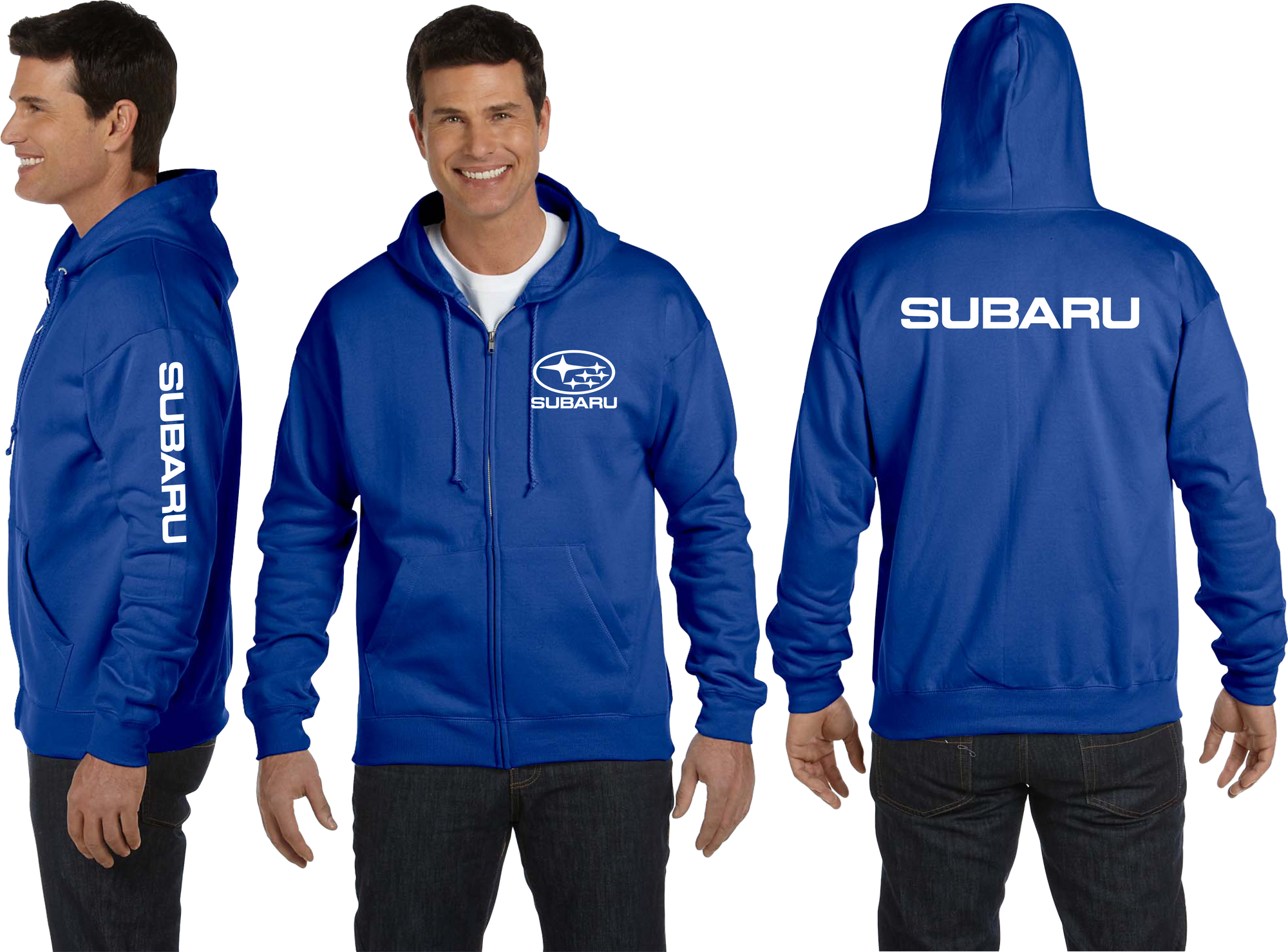 blue subaru hoodie