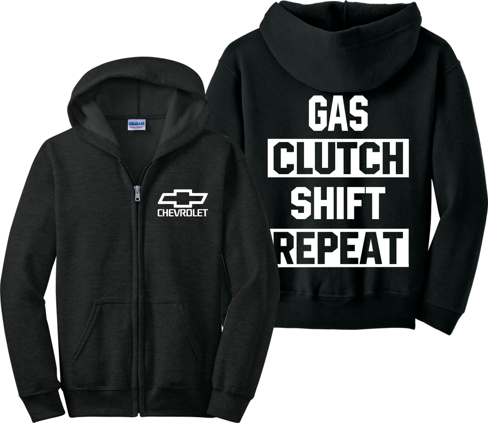 chevrolet zip up hoodie