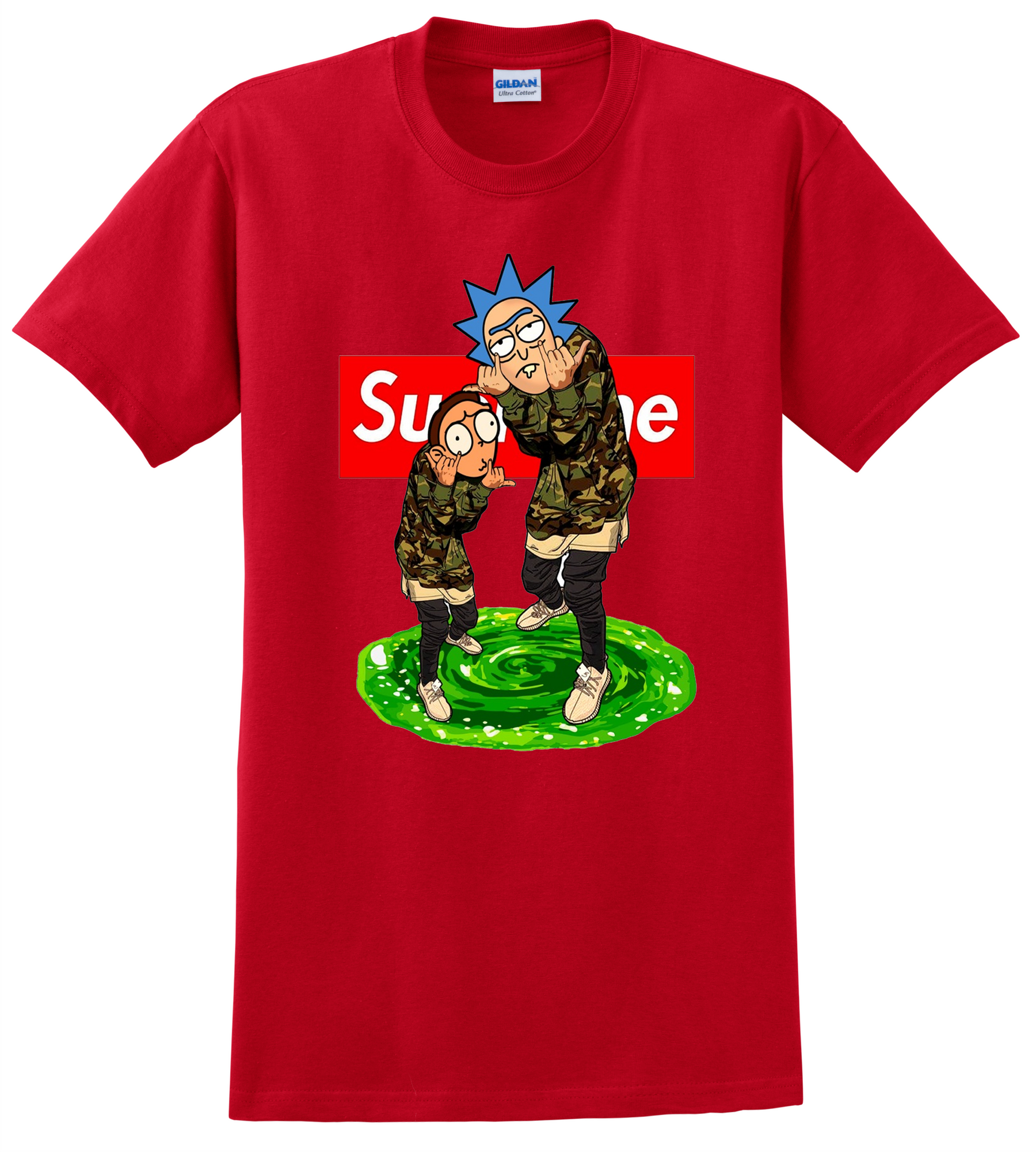 Rick and Morty T Shirt Supreme Cartoon Adult Swim TV Show ...