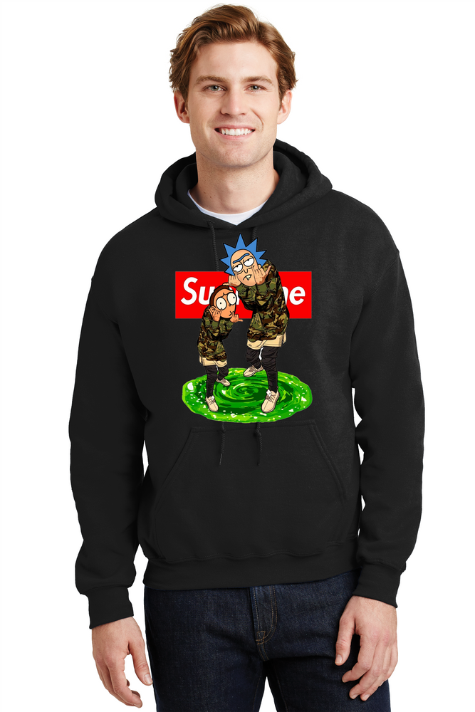 supreme hoodie rick and morty