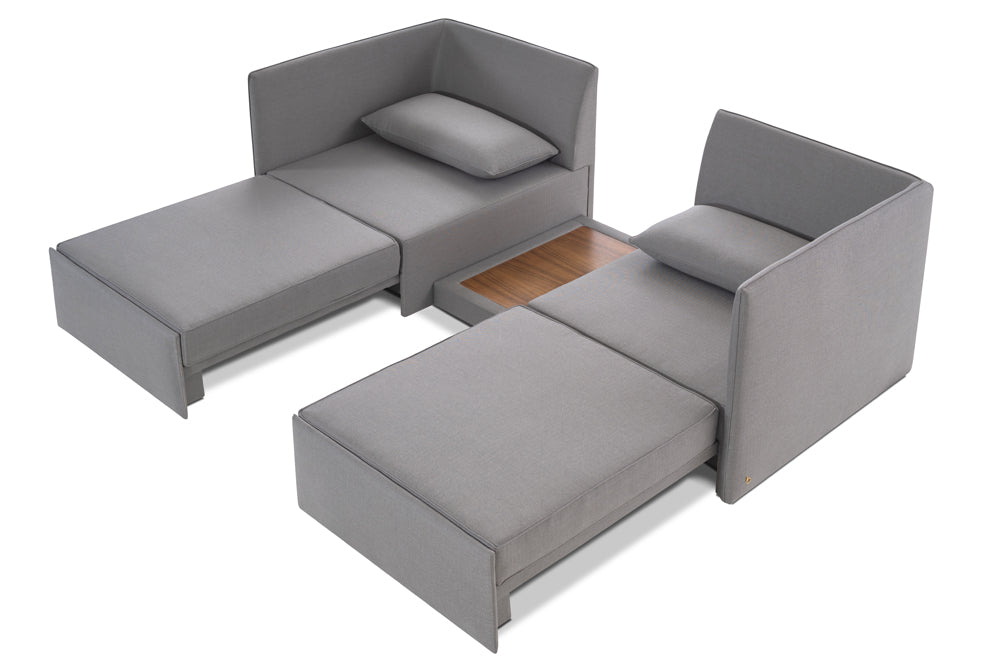 Schlafsofa 2 Sitzer Bora-Bora - Sofa mit Schlaffunktion als Doppelbett - Memomad