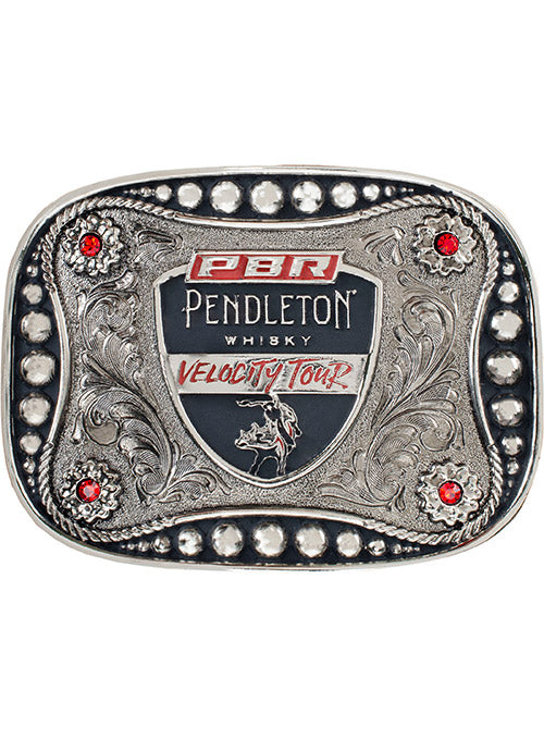 PBR Velocity Tour Belt Buckle by Montana Silversmiths | SALE CODES (NO GC,  DS, MB, SV) | PBR Shop