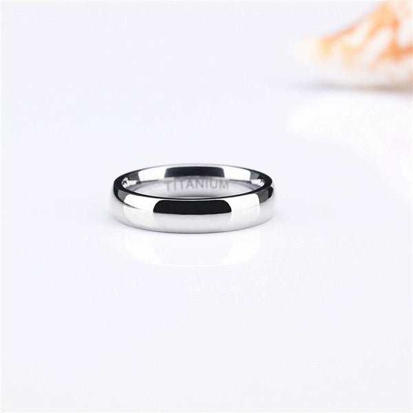 silver mens rings - polished tungsten male ring band