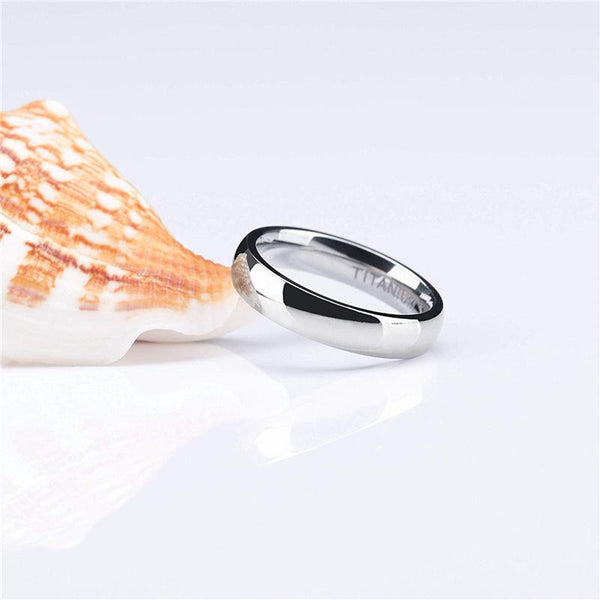 silver mens rings - polished tungsten male ring band