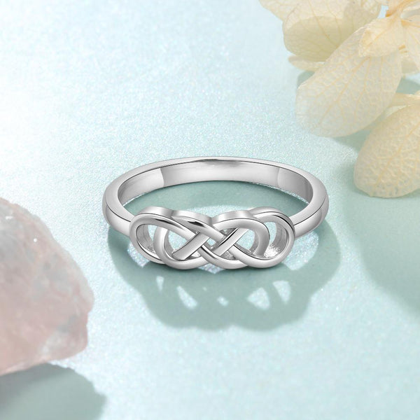 Celtic ring for her - custom sterling silver ring gift