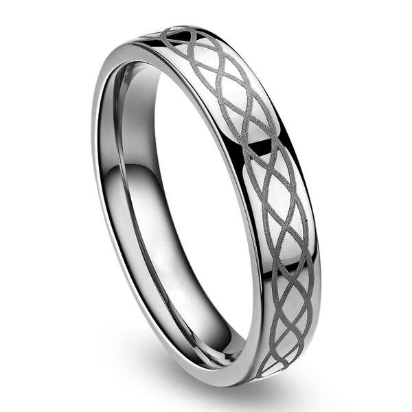 Celtic knot ring - silver personalized womens Irish rings