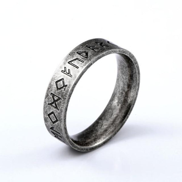 Ancient Norse Mythology Viking Amulet Runes Mens Ring