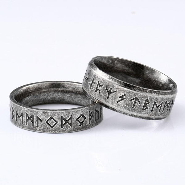 Ancient Norse Mythology Viking Amulet Runes Mens Ring