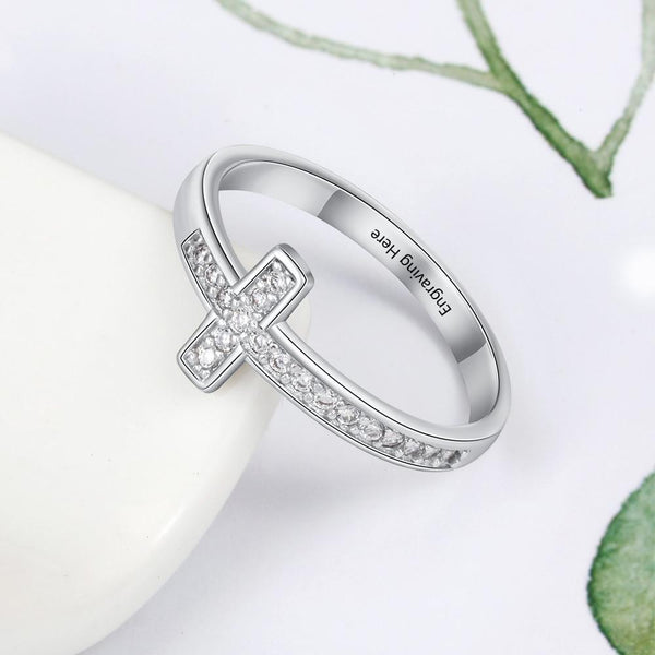 Catholic personalized promise rings for her